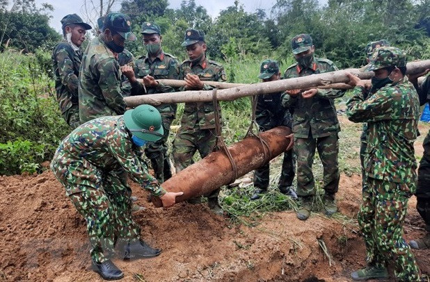 Detectan bomba de 250 kilogramos remanente de la guerra en provincia vietnamita ảnh 1 Detectan bomba de 250 kilogramos remanente de la guerra en provincia vietnamita ảnh 1