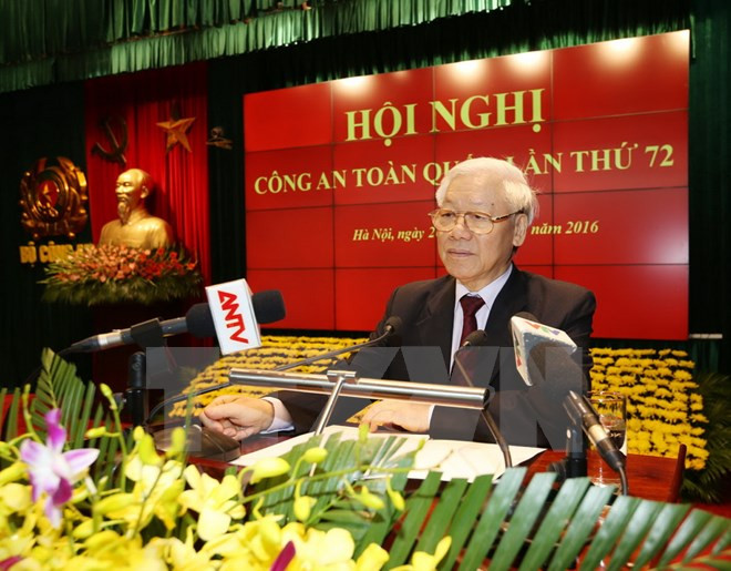 Líder partidista vietnamita elogia labores de seguridad pública ảnh 1