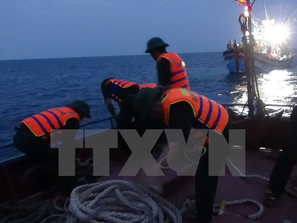 Regresan a tierra pescadores vietnamitas accidentados en el mar ảnh 1 Regresan a tierra pescadores vietnamitas accidentados en el mar ảnh 1