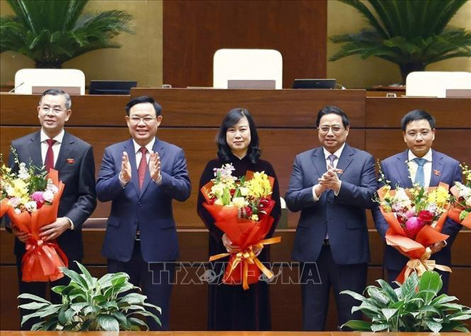 Parlamento vietnamita ratifica nombramiento de ministros y elección del Auditor General Estatal ảnh 1 Parlamento vietnamita ratifica nombramiento de ministros y elección del Auditor General Estatal ảnh 1