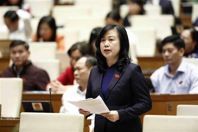Ministra de Salud explica implementación de póliza de seguro de salud ante Parlamento ảnh 1 Ministra de Salud explica implementación de póliza de seguro de salud ante Parlamento ảnh 1