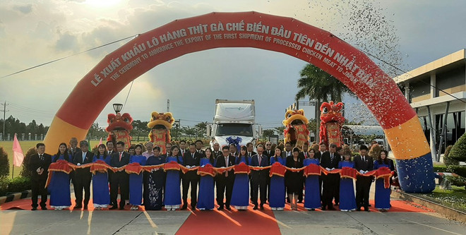Empresa vietnamita exporta primer lote de pollo procesado a Japón ảnh 1 Empresa vietnamita exporta primer lote de pollo procesado a Japón ảnh 1