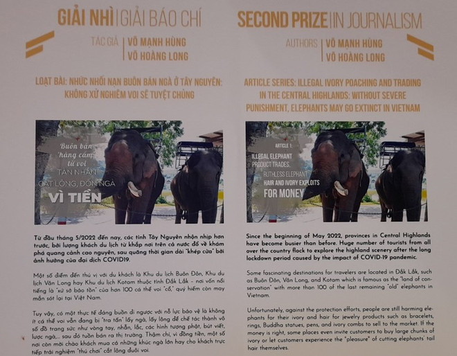 Periódico de VNA gana segundo premio periodístico sobre vida silvestre ảnh 1 Periódico de VNA gana segundo premio periodístico sobre vida silvestre ảnh 1