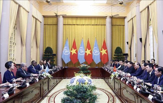 Vietnam dispuesto a contribuir a trabajo común de la ONU, afirma presidente ảnh 1 Vietnam dispuesto a contribuir a trabajo común de la ONU, afirma presidente ảnh 1
