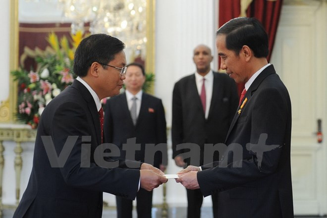 Presidente Joko Widodo recibe a embajador vietnamita ảnh 1 Presidente Joko Widodo recibe a embajador vietnamita ảnh 1