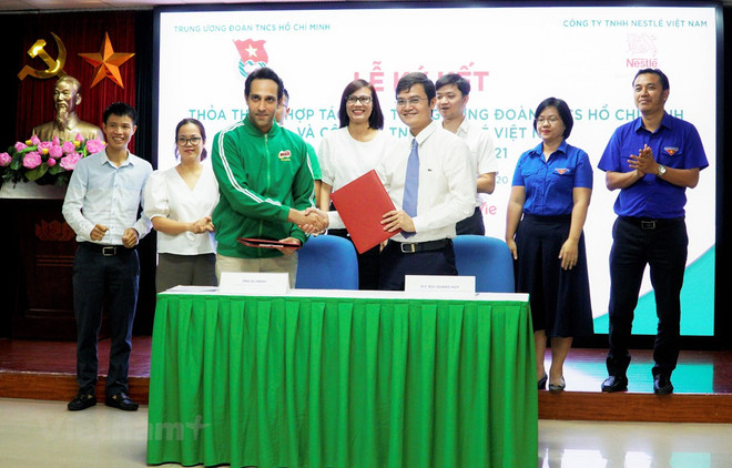 Unión juvenil y Nestle Vietnam cooperan en favor de niños de escasos recursos ảnh 1