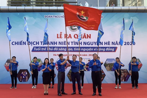Lanzan en Hanoi la campaña de jóvenes voluntarios del verano 2020 ảnh 1