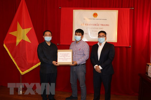 Vietnam dona 50 mil mascarillas a viet kieu en Canadá ảnh 1 Vietnam dona 50 mil mascarillas a viet kieu en Canadá ảnh 1