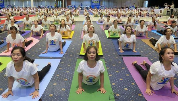 Provincia vietnamita acoge Día Internacional del Yoga ảnh 1