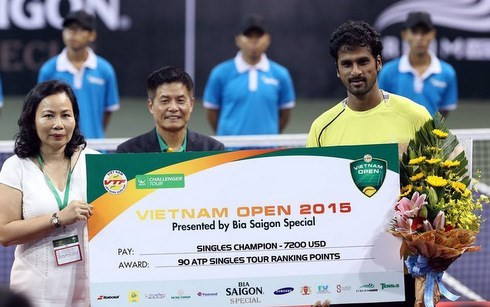 Conquista raquetista indio torneo abierto de tenis vietnamita ảnh 1 Conquista raquetista indio torneo abierto de tenis vietnamita ảnh 1