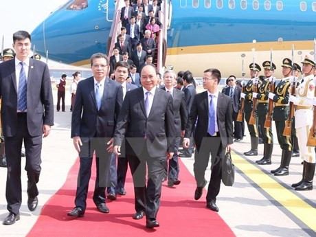 Primer ministro de Vietnam llega a Beijing ảnh 1 Primer ministro de Vietnam llega a Beijing ảnh 1