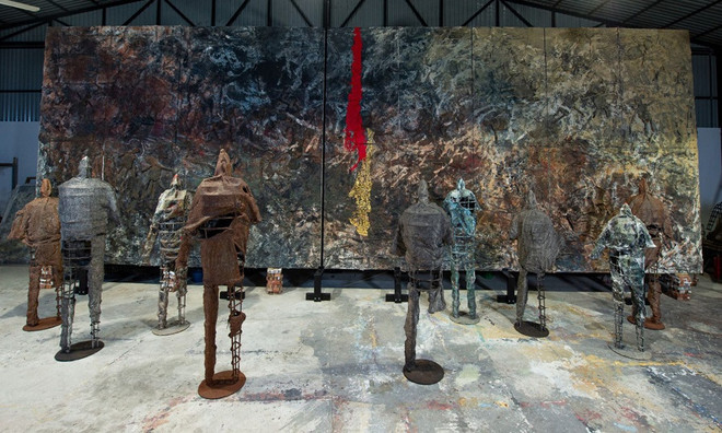 Primera exhibición privada de un artista vietnamita en Italia ảnh 1