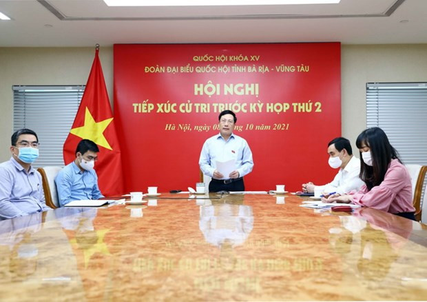 Viceprimer ministro de Vietnam dialoga con votantes de provincia de Ba Ria-Vung Tau ảnh 1 Viceprimer ministro de Vietnam dialoga con votantes de provincia de Ba Ria-Vung Tau ảnh 1