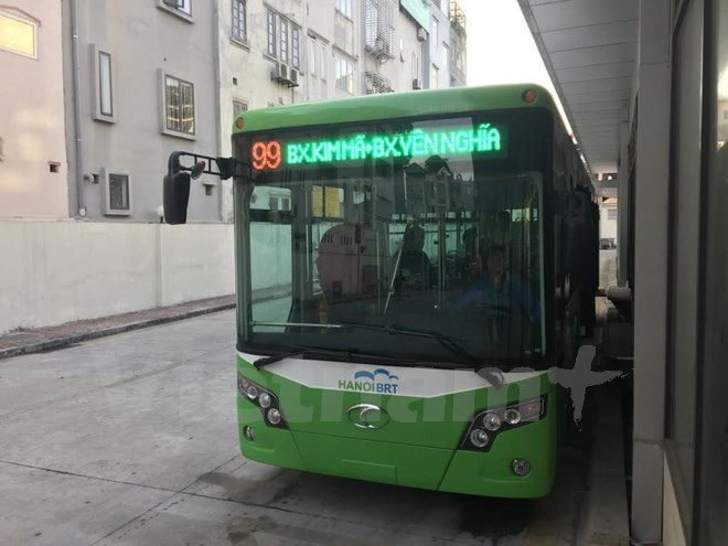 Pondrán en operación mañana primer sistema de autobús expreso de Vietnam ảnh 1 Pondrán en operación mañana primer sistema de autobús expreso de Vietnam ảnh 1