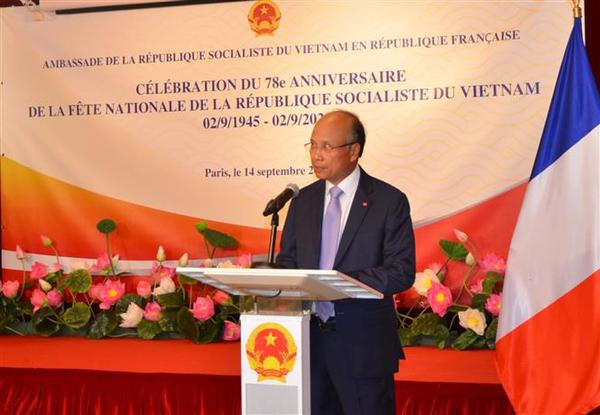 Embajada de Vietnam en Francia celebra Día Nacional de Vietnam ảnh 1