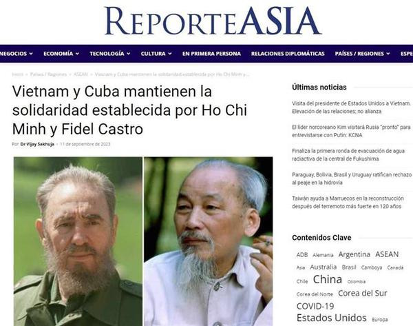 Destaca experto indio solidaridad especial Vietnam-Cuba ảnh 1 Destaca experto indio solidaridad especial Vietnam-Cuba ảnh 1