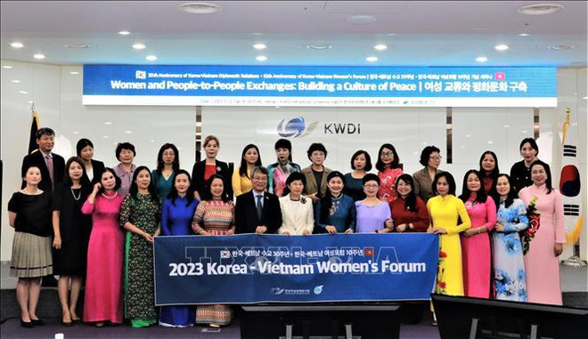 Organizan Foro de Mujeres Vietnam-Corea del Sur por la paz y la seguridad ảnh 1 Organizan Foro de Mujeres Vietnam-Corea del Sur por la paz y la seguridad ảnh 1