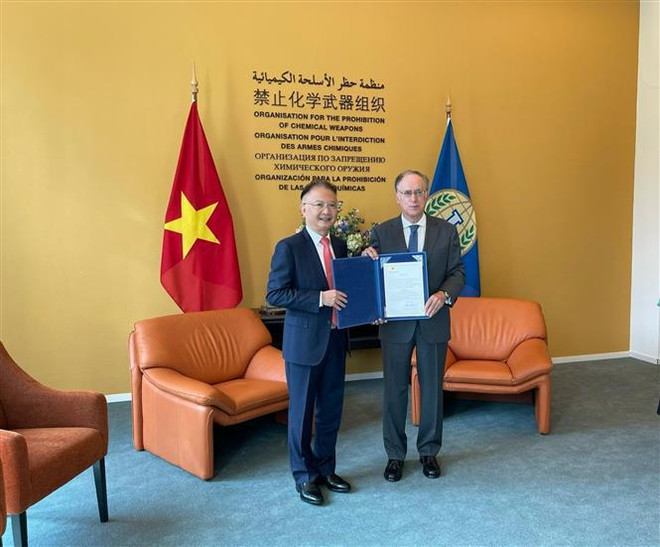 Vietnam promueve relaciones de cooperación con OPAQ ảnh 1 Vietnam promueve relaciones de cooperación con OPAQ ảnh 1