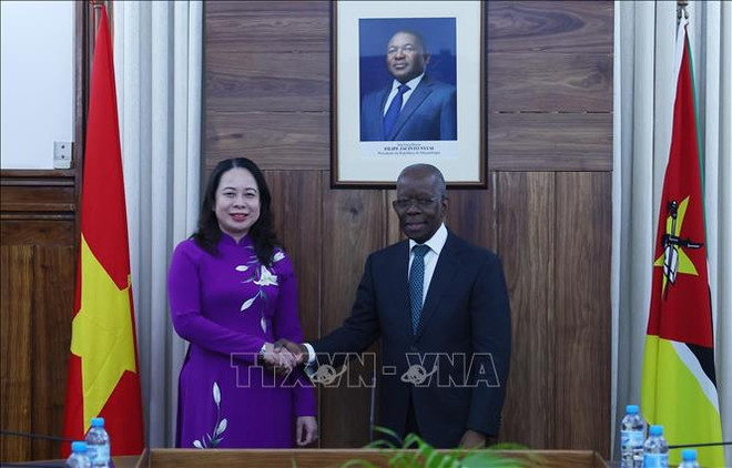Vicepresidenta vietnamita se entrevista con premier mozambiqueño ảnh 1