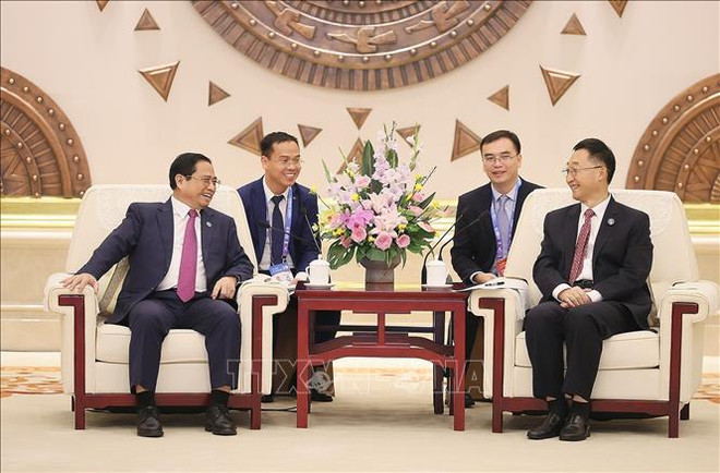 Primer ministro recibe a secretario del Comité partidista de Guangxi ảnh 1 Primer ministro recibe a secretario del Comité partidista de Guangxi ảnh 1