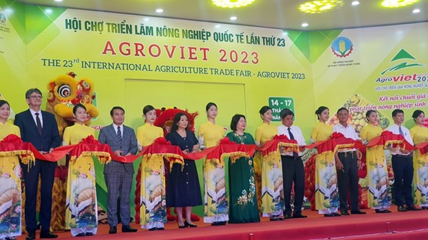 Inauguran la Feria Agrícola Internacional AgroViet 2023 ảnh 1