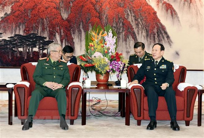 Promueven intercambios militares de alto nivel entre Vietnam y China ảnh 1 Promueven intercambios militares de alto nivel entre Vietnam y China ảnh 1