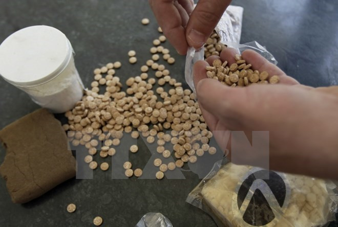 Incautan más de 90 mil pastillas de droga en frontera entre Vietnam y Laos ảnh 1