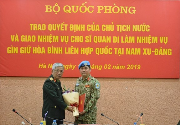 Otro oficial vietnamita asignado al servicio de mantenimiento de la paz en Sudán del Sur ảnh 1 Otro oficial vietnamita asignado al servicio de mantenimiento de la paz en Sudán del Sur ảnh 1
