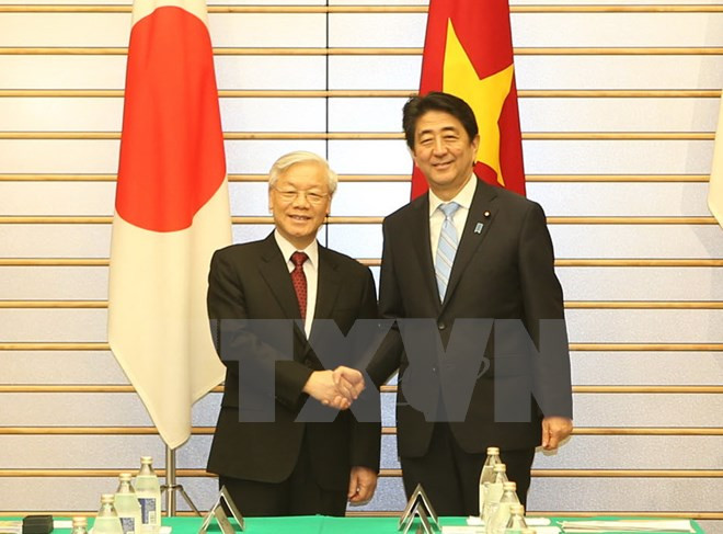 Líder partidista vietnamita concluye visita oficial en Japón ảnh 1 Líder partidista vietnamita concluye visita oficial en Japón ảnh 1