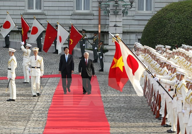 Líder partidista vietnamita concluye visita oficial en Japón ảnh 1 Líder partidista vietnamita concluye visita oficial en Japón ảnh 1