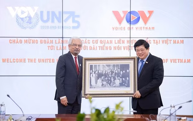 Dirigentes de la Voz de Vietnam se reúnen con representantes de organismos de ONU en el país ảnh 1