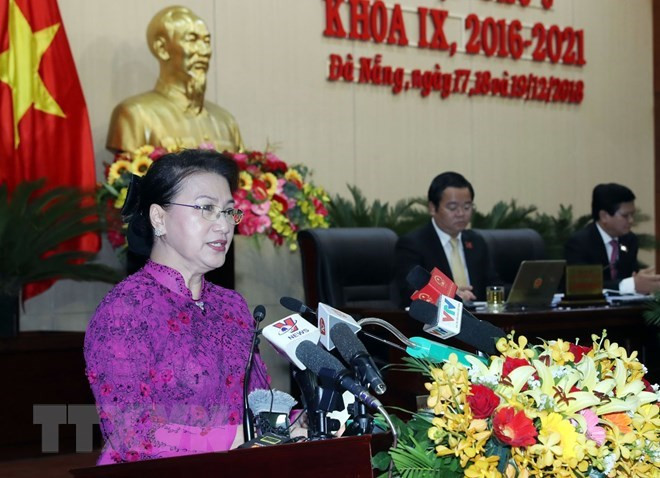 Presidenta parlamentaria de Vietnam exhorta a Da Nang a convertirse en una ciudad inteligente ảnh 1 Presidenta parlamentaria de Vietnam exhorta a Da Nang a convertirse en una ciudad inteligente ảnh 1
