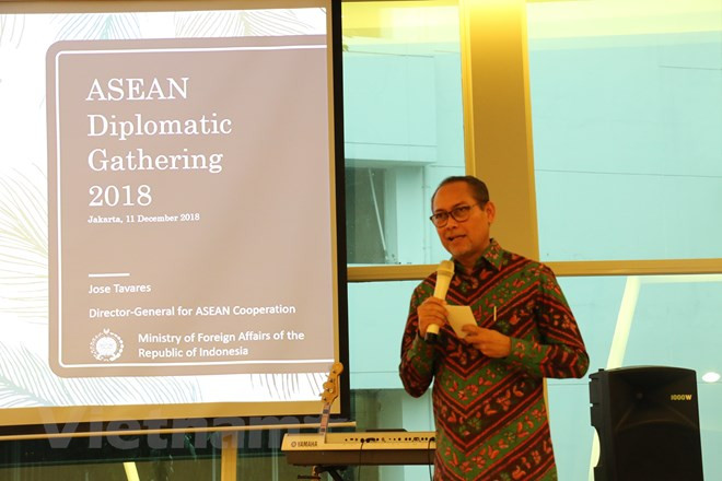 Indonesia actualiza a diplomáticos sobre progreso de la ASEAN ảnh 1 Indonesia actualiza a diplomáticos sobre progreso de la ASEAN ảnh 1