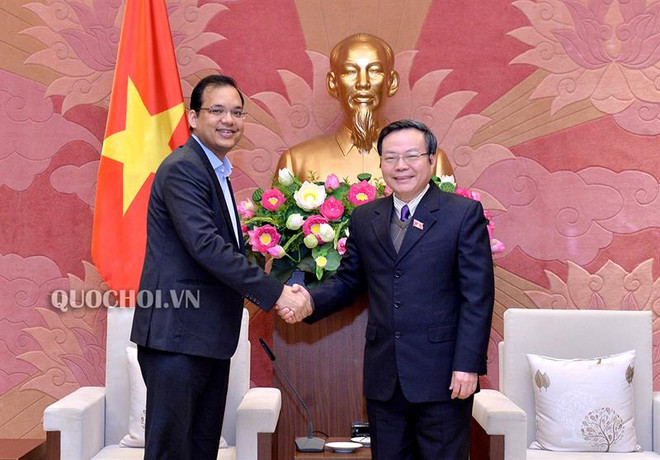 Vicepresidente del Parlamento de Vietnam recibe a directivo de Coca-Cola ảnh 1 Vicepresidente del Parlamento de Vietnam recibe a directivo de Coca-Cola ảnh 1