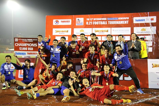 Vietnam gana campeonato internacional de fútbol sub-21 al derrotar a Myanmar en los penaltis ảnh 1