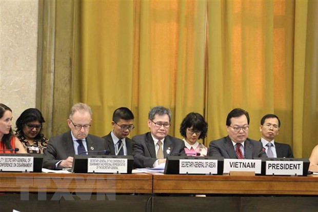 Vietnam preside plenario de la Conferencia de Desarme ảnh 1 Vietnam preside plenario de la Conferencia de Desarme ảnh 1