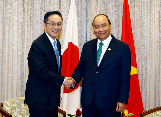 Primer ministro de Vietnam recibe a ejecutivos de grandes empresas japonesas ảnh 1 Primer ministro de Vietnam recibe a ejecutivos de grandes empresas japonesas ảnh 1