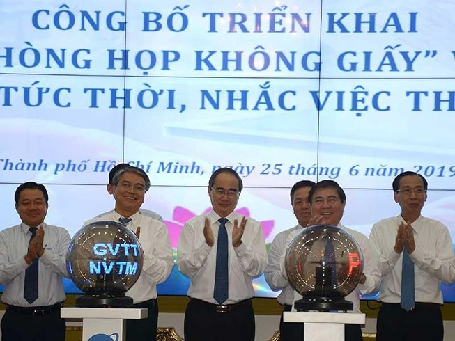 Aboga Gobierno de Ciudad Ho Chi Minh por “reuniones sin papeles” ảnh 1 Aboga Gobierno de Ciudad Ho Chi Minh por “reuniones sin papeles” ảnh 1