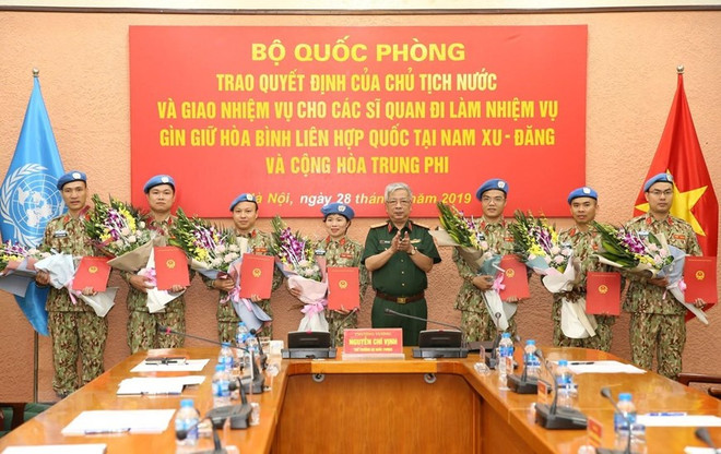 Enviará Vietnam otros siete combatientes a misiones de paz en África ảnh 1 Enviará Vietnam otros siete combatientes a misiones de paz en África ảnh 1