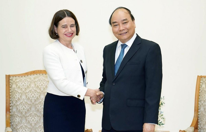 Recibe primer ministro vietnamita a nueva embajadora australiana ảnh 1 Recibe primer ministro vietnamita a nueva embajadora australiana ảnh 1