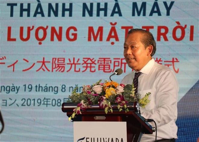 Inauguran planta fotovoltaica japonesa en provincia central de Vietnam ảnh 1 Inauguran planta fotovoltaica japonesa en provincia central de Vietnam ảnh 1