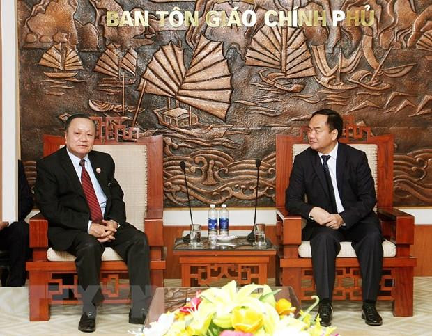 Comparten Vietnam y Laos experiencias en gestión de asuntos religiosos ảnh 1 Comparten Vietnam y Laos experiencias en gestión de asuntos religiosos ảnh 1