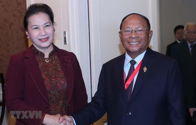 Robustecen nexos entre Parlamentos de Vietnam y Camboya ảnh 1 Robustecen nexos entre Parlamentos de Vietnam y Camboya ảnh 1