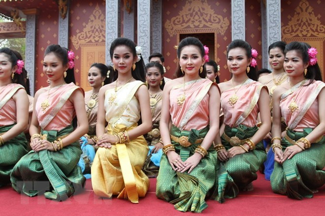 Camboya, Laos, Myanmar y Tailandia celebran tradicional festival de año nuevo ảnh 1 Camboya, Laos, Myanmar y Tailandia celebran tradicional festival de año nuevo ảnh 1