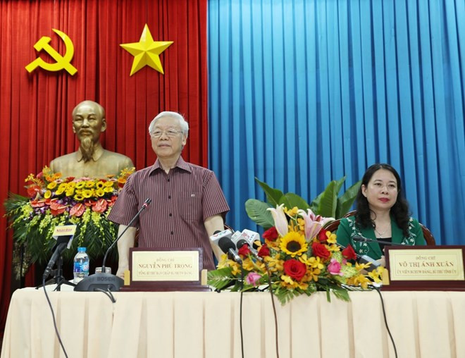 Secretario general del Partido visita An Giang ảnh 1 Secretario general del Partido visita An Giang ảnh 1