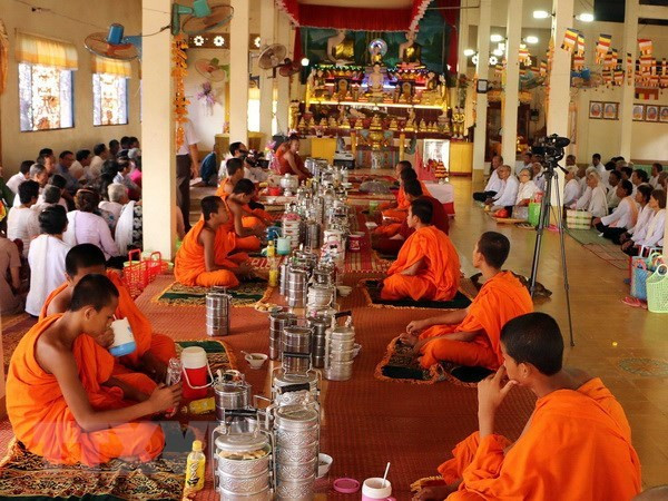 Etnias vietnamitas Khmer celebran festival de Chol Chnam Thmay ảnh 1
