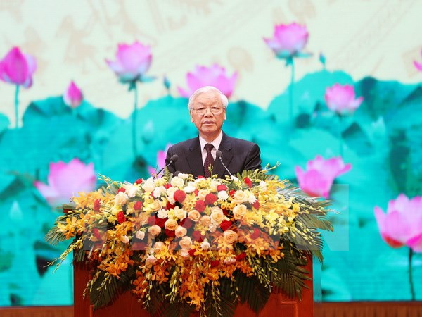 Dirigente partidista vietnamita pide aumentar asistencia a personas con méritos revolucionarios ảnh 1