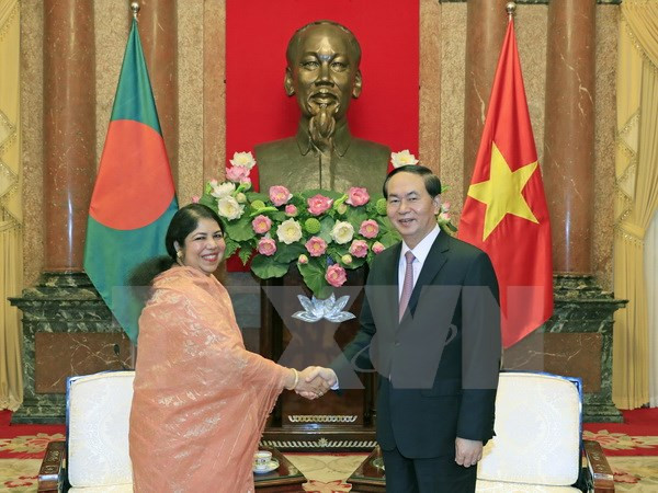 Presidente de Vietnam aspira a una mayor cooperación con Bangladesh ảnh 1 Presidente de Vietnam aspira a una mayor cooperación con Bangladesh ảnh 1