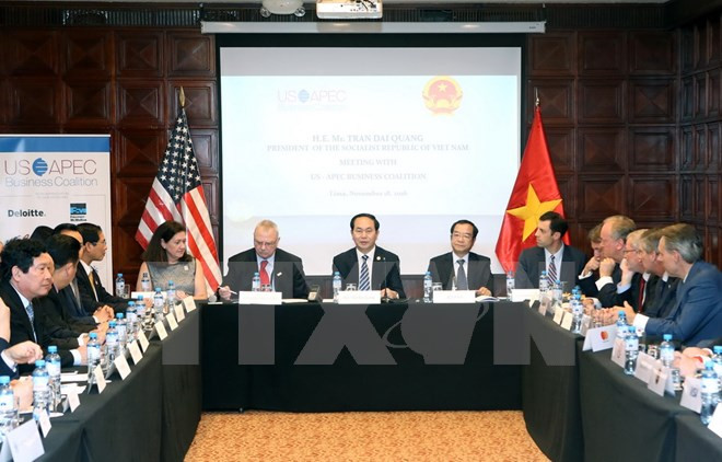 Presidente de Vietnam continúa agenda ocupada al margen del APEC ảnh 1 Presidente de Vietnam continúa agenda ocupada al margen del APEC ảnh 1