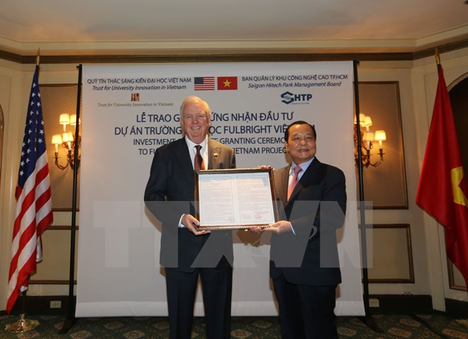 Universidad Fulbright obtiene licencia de inversión en Vietnam ảnh 1 Universidad Fulbright obtiene licencia de inversión en Vietnam ảnh 1
